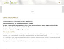 Tablet Screenshot of mindhuset.dk